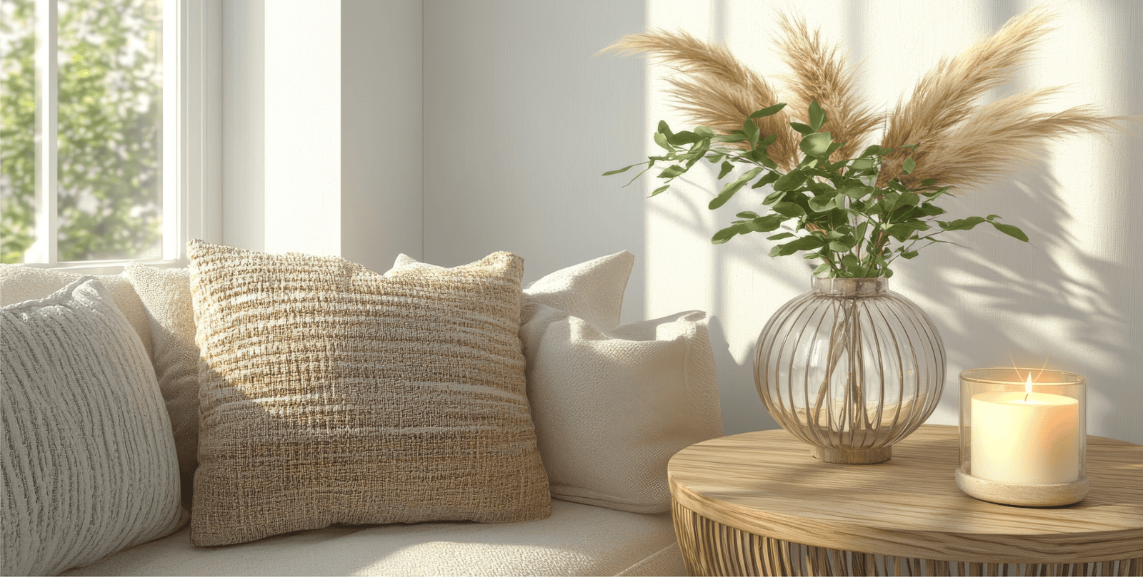 side table - living room staged